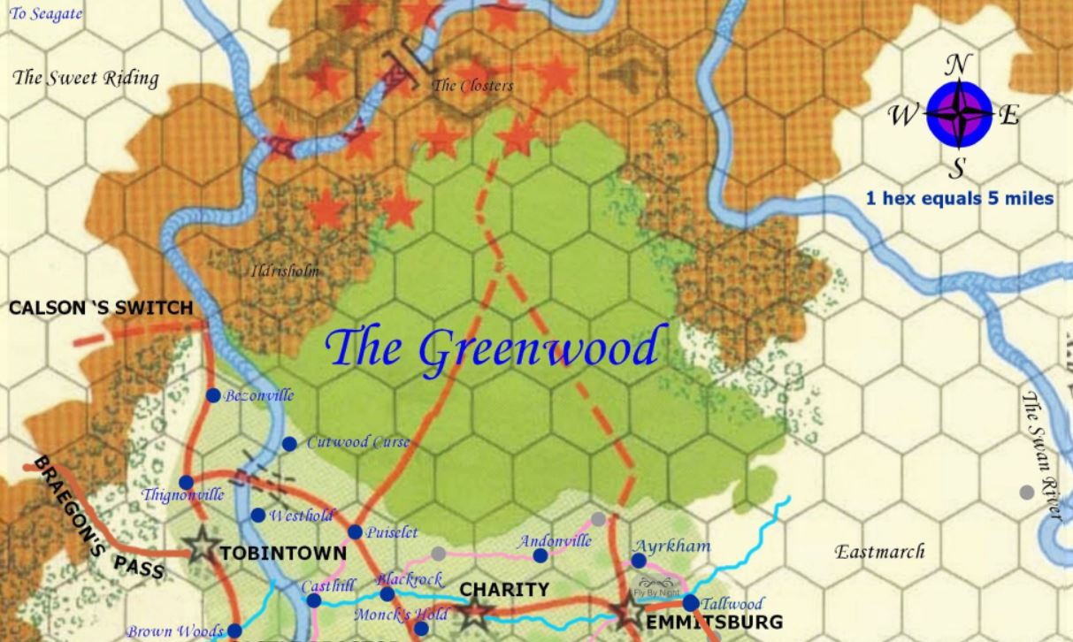 Greenwood area map