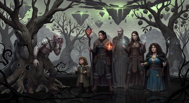The gaunt orc scout emerges to warn the party about the thing that listens in the forest.